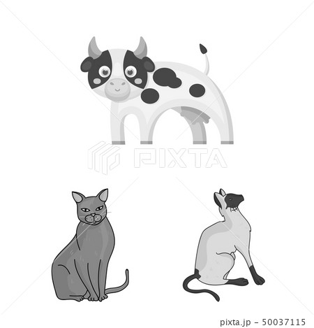 Isolated object of animal and habitat icon. Collection of animal and farm stock vector illustration. 50037115