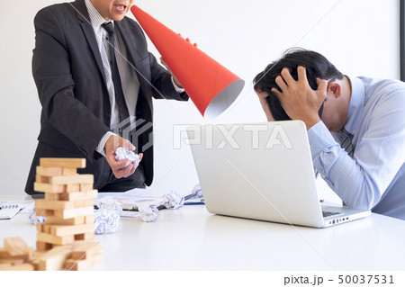 Blaming business concept, Senior executive manager 50037531