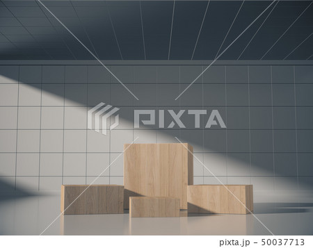 Wooden pedestal for display,Blank product stand  50037713