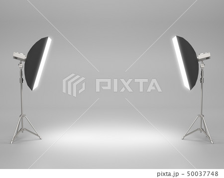 White pedestal,product stand with Soft Box Light. 50037748