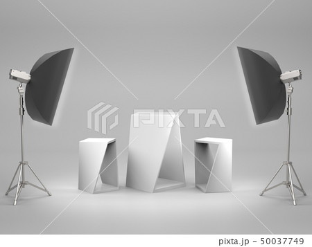 White pedestal,product stand with Soft Box Light. White pedestal,product stand with Soft Box Light. 50037749
