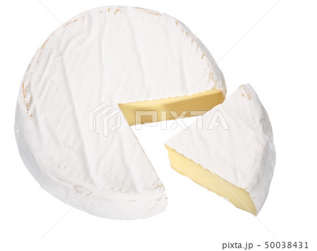 Camemebert cheese wheel, top, paths Camemebert cheese wheel, top, paths 50038431