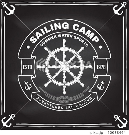 Yacht club badge. Vector. Concept for shirt, print, stamp or tee. Vintage typography design with Yacht club badge. Vector. Concept for shirt, print, stamp or tee. Vintage typography design with 50038444