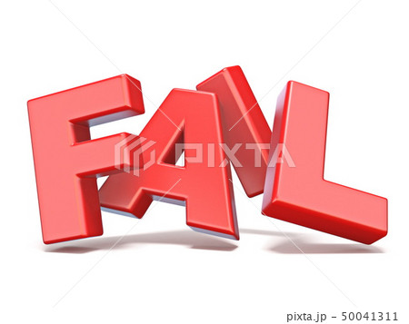 Fail red text 3D Fail red text 3D 50041311