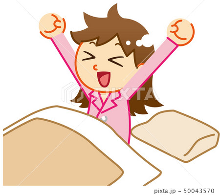 起きた女性 50043570