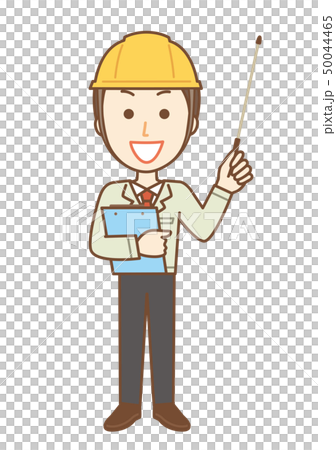工作者男性指針棍子整個身體 50044465