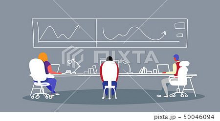 businesspeople analyzing financial graphs and statistic data during training conference meeting men businesspeople analyzing financial graphs and statistic data during training conference meeting men 50046094