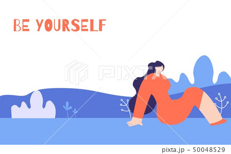 Woman Motivation Horizontal Poster in Floral Style 50048529