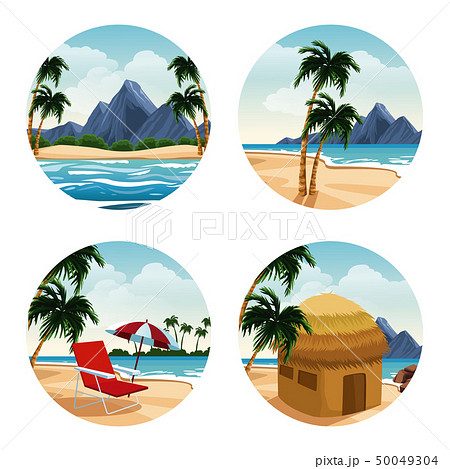 Isolated islands cartoon 50049304
