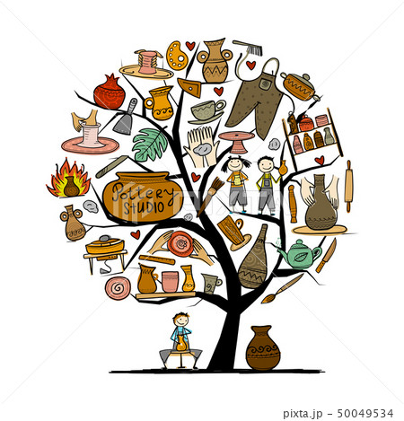 Pottery studio, concept tree for your design 50049534