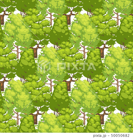 Forest seamless pattern design - green eco texture with trees Forest seamless pattern design - green eco texture with trees 50050682