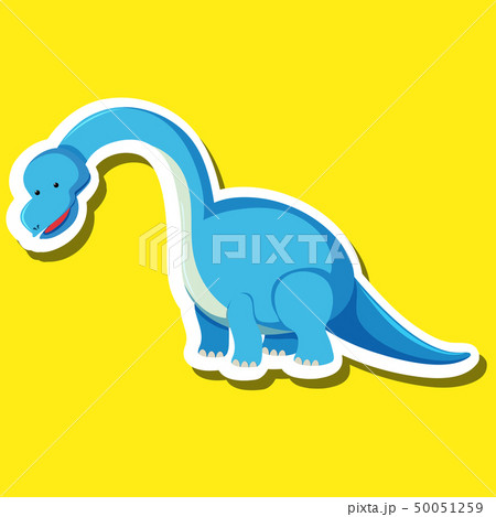 A dinosaur sticker character A dinosaur sticker character 50051259