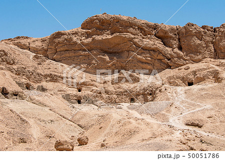 The antique temple of female pharao Hatchepsut near Luxor in Egypt The antique temple of female pharao Hatchepsut near Luxor in Egypt 50051786