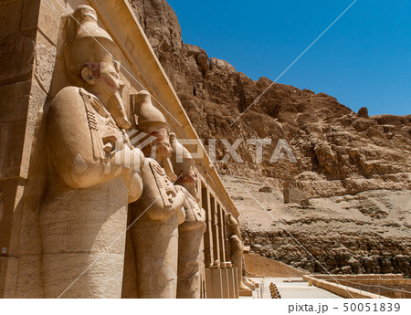 The antique temple of female pharao Hatchepsut near Luxor in Egypt 50051839