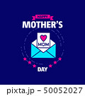 Mother's day card with blue theme Mother's day card with blue theme 50052027