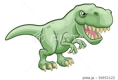 Tyrannosaurus T Rex Dinosaur Cartoon Character - Stock Illustration  [50052122] - PIXTA