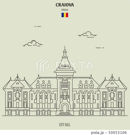 City Hall in Craiova, Romania. Landmark icon 50053106