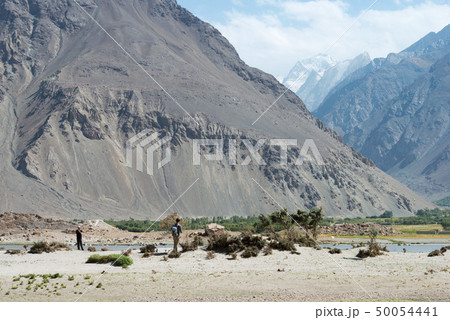 Panj river（タジキスタン・アフガニスタン国境）タジキスタン・パミール高原・ワハーン回廊 50054441