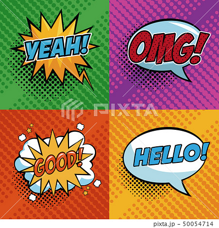 Pop Art Expressionsのイラスト素材