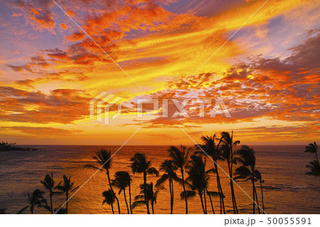 マウナ ラニの夕日 50055591