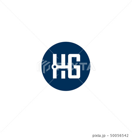 HG letter logo circle design vector illustration l 50056542