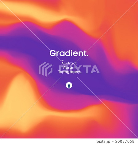 Fluid gradient background design. Futuristic liquid abstract colorful wallpaper. EPS 10 50057659