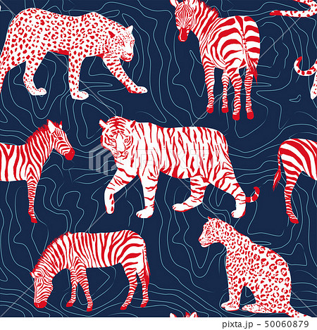 wild animals contour pattern 50060879