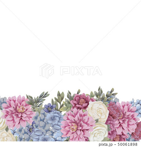 Floral border for design save the date cards, invitations, posters 50061898