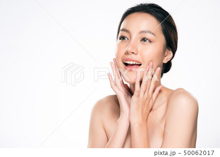 Beautiful Young asian Woman with Clean Fresh Skin 50062017