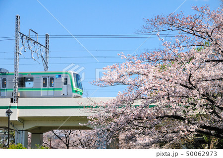 満開の桜と東京メトロ千代田線05系電車 満開の桜と東京メトロ千代田線05系電車 50062973