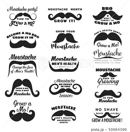 Mustache or moustache. Prostate cancer awareness Mustache or moustache. Prostate cancer awareness 50064390
