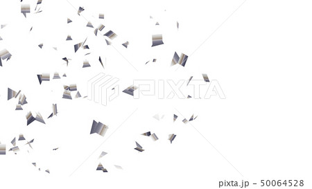 CGパーティクル　トライアングルとスクエアの紙吹雪 50064528