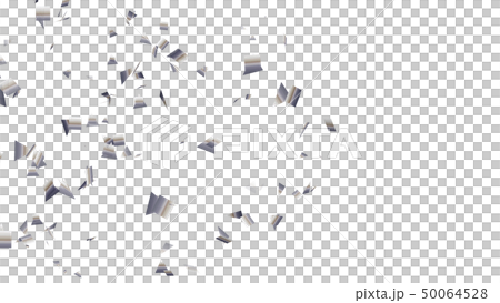 CGパーティクル　トライアングルとスクエアの紙吹雪 50064528