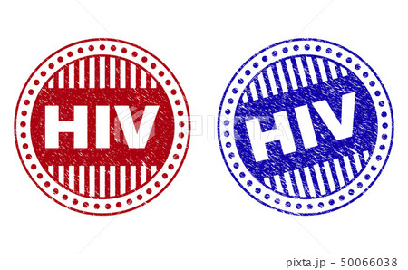 Grunge HIV Scratched Round Watermarks Grunge HIV Scratched Round Watermarks 50066038