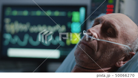 Sleeping patient and heart monitor 50066270