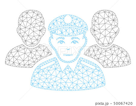 Army Team Polygonal Frame Vector Mesh Illustration 50067420