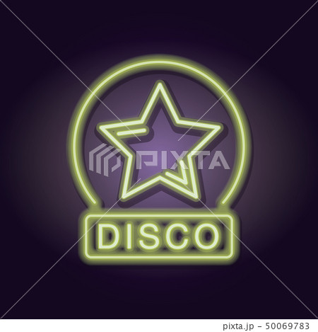 Disco emblem neon lights Disco emblem neon lights 50069783