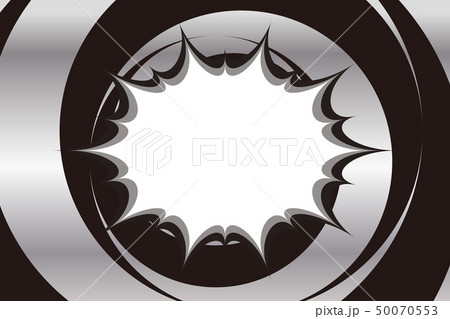 背景壁紙 漫画表現 ふきだし 渦巻き コピースペース タイトルスペース セリフ枠 無料素材 広告宣伝のイラスト素材