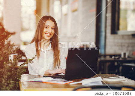 girl with laptop 50071083