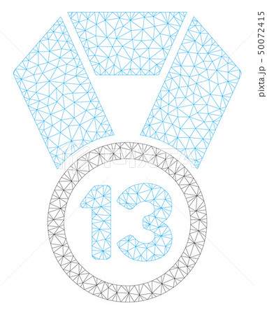 13Th Place Medal Polygonal Frame Vector Mesh Illustration 13Th Place Medal Polygonal Frame Vector Mesh Illustration 50072415
