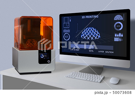 A 3d printer in the laboratory A 3d printer in the laboratory 50073608