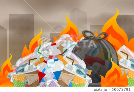 pollution from waste plastic incineration in urban 50075791
