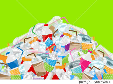waste, pile of garbage waste plastic mountain 50075804