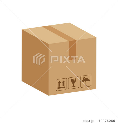 crate boxes 3d, cardboard box brown 50076086