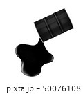 black metal barrel and crude oil drop and spill 50076108