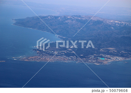 青森県 下北半島上空と恐山方面 50079608