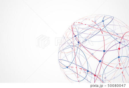 Global network connection. World map point 50080047