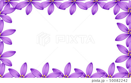 A purple flower frame 50082242