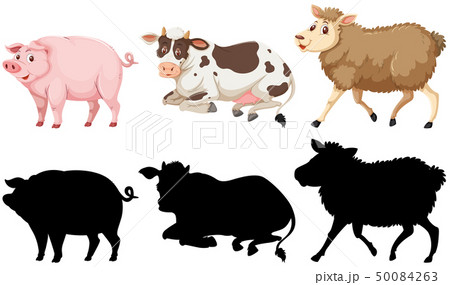 Set of farm animals 50084263