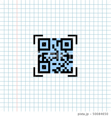 QR Payment Code Symbol Icon on Paper Note QR Payment Code Symbol Icon on Paper Note 50084650